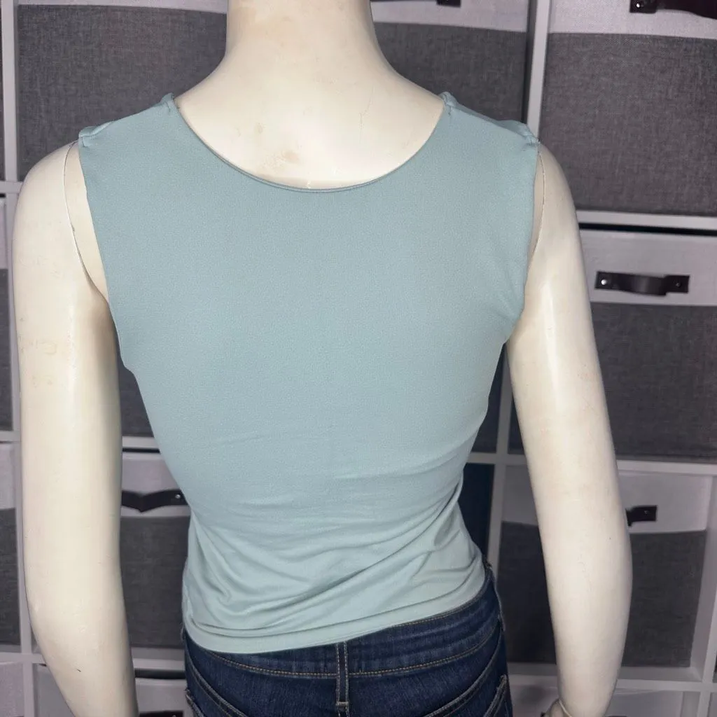 Intimately Free People Women's Second Skin Camisole Aqua Jade Size M/L - Image 3