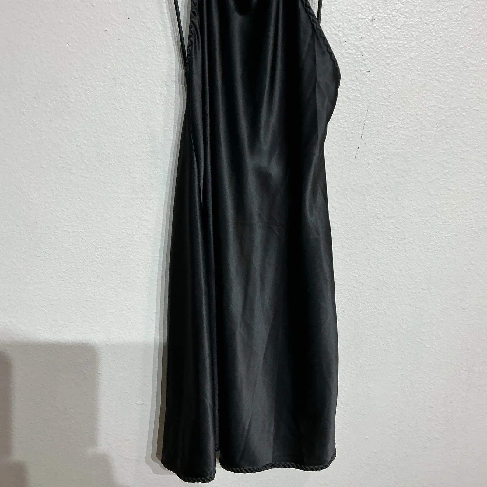 Free People Black Friday Fever Halter Mini Slip Dress Sz S - Image 4