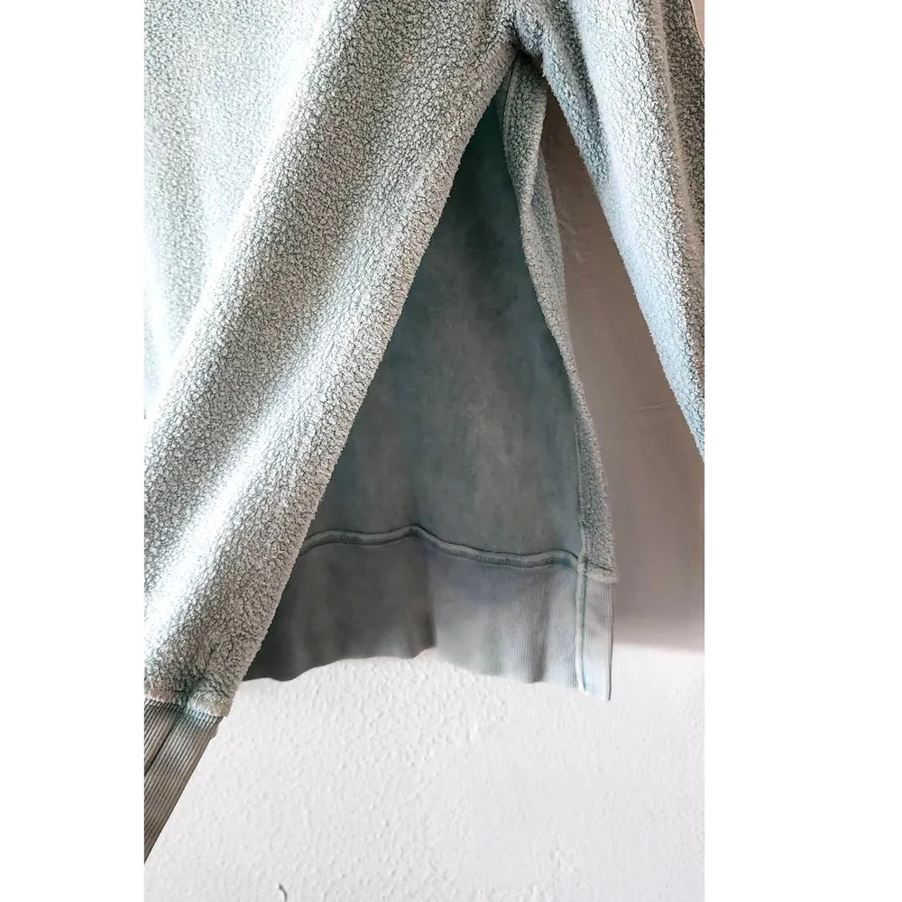 Pam & Gela Cotton Modal Hooded Side Split Hoodie Sweater Pullover Size XS - Image 8