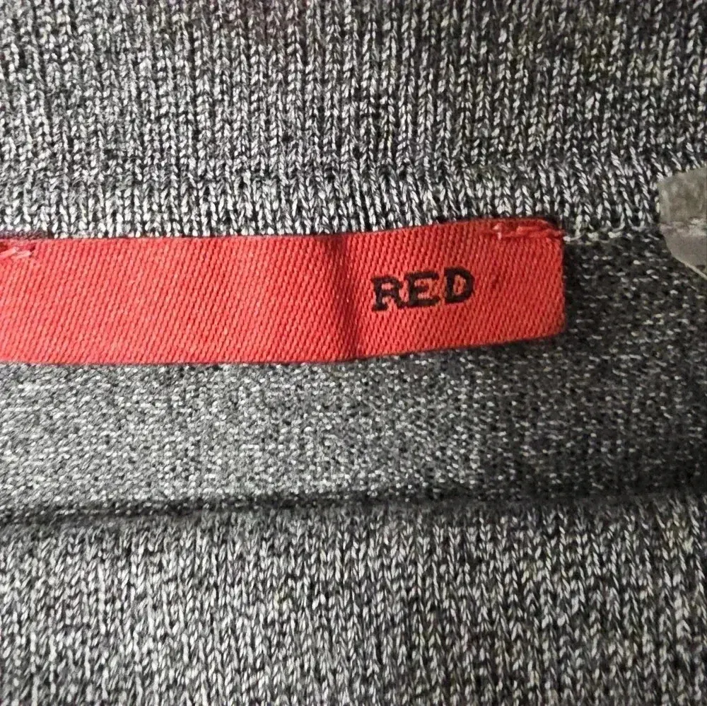 Heather Gray Knit Cowl Neck Sweaters Dress Women's Size L Size L - Image 2