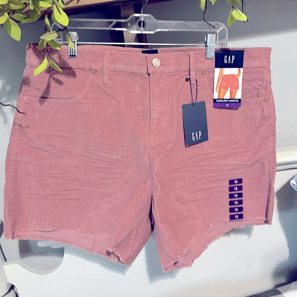 Corduroy Shorts Comfy Cutoffs Nostalgia Rose Womens 16 New - Image 10