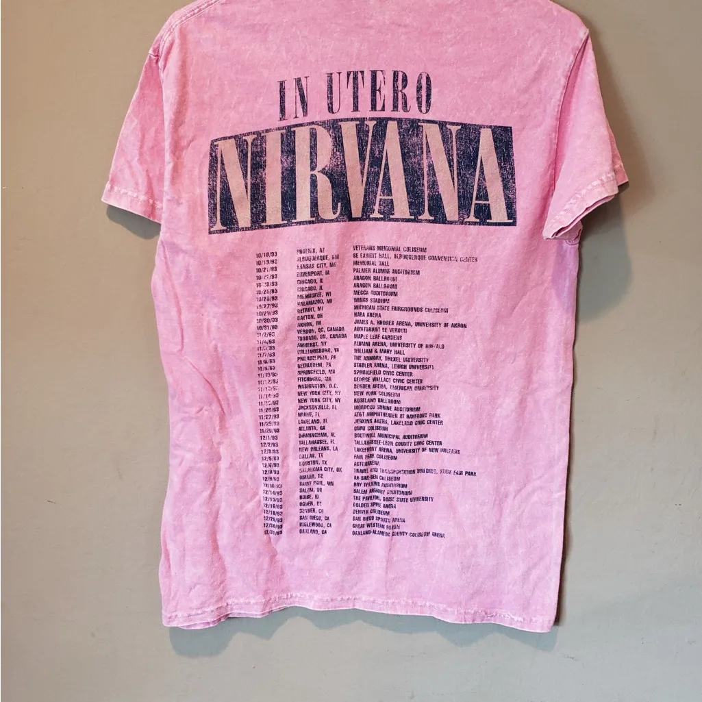 Nirvana Pink Graphic Tee for Women Size M - Image 4