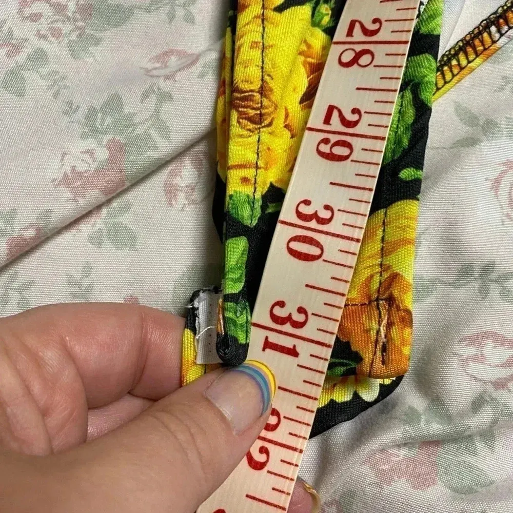 Zara Twist Neck Floral Rose Halter Bodysuit NWT Size Large New - Image 7