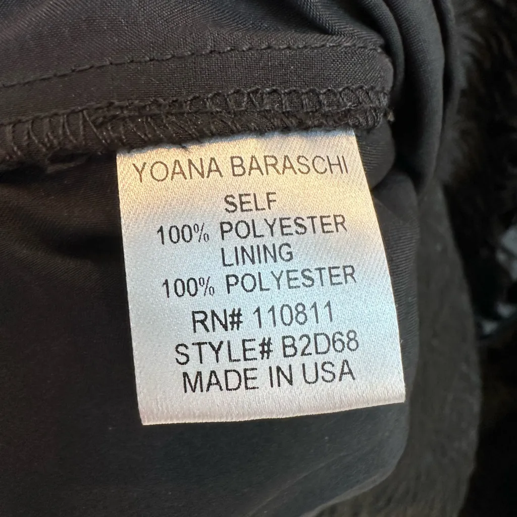 Yoana Baraschi Black Glam Rock Chic Cutout Punk Whimsigoth Mini Dress Size 4 S - Image 9