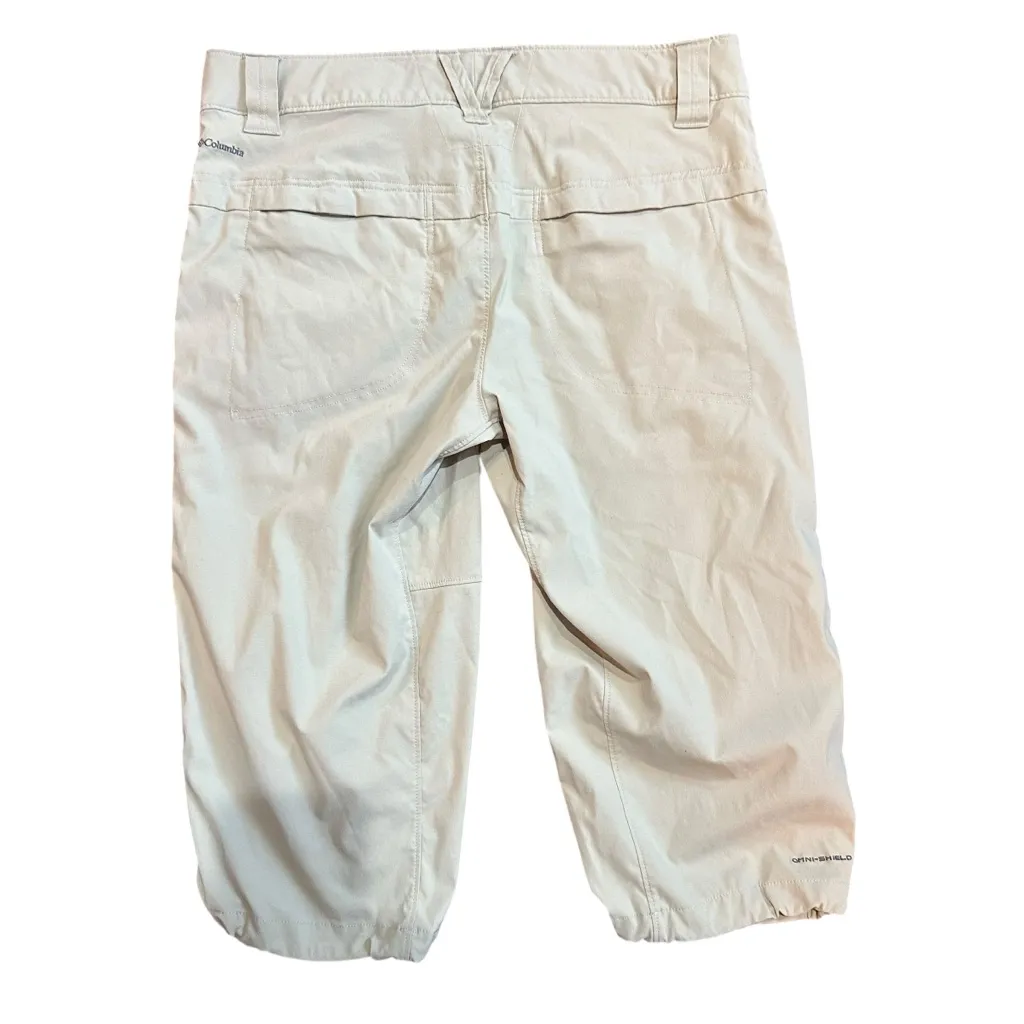 Columbia Omni-Shade‎ Capri Pants Women’s Size 12 Beige Hiking Outdoor SPF - Image 2