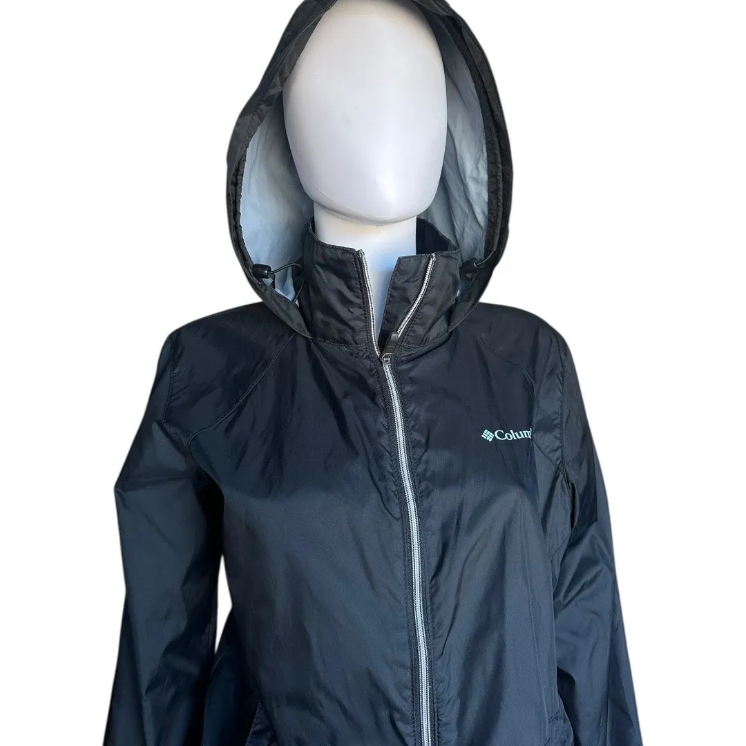 Columbia Switchback III Hooded Packable Jacket womens large black rain coat - Image 5