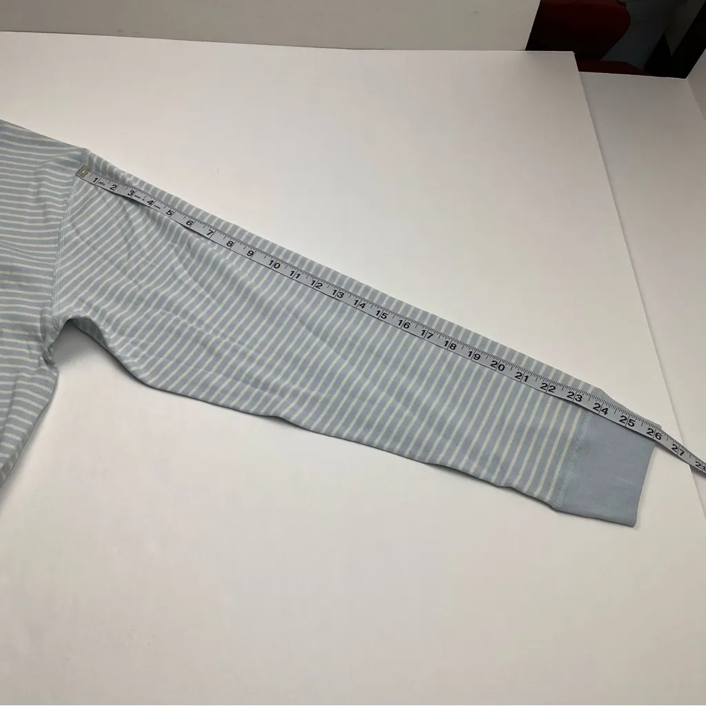 Moon And Back Hanna Andersson SZ XXL Blue‎ White Stripe long Sleeve Shirt *FLAW Blue - Image 9