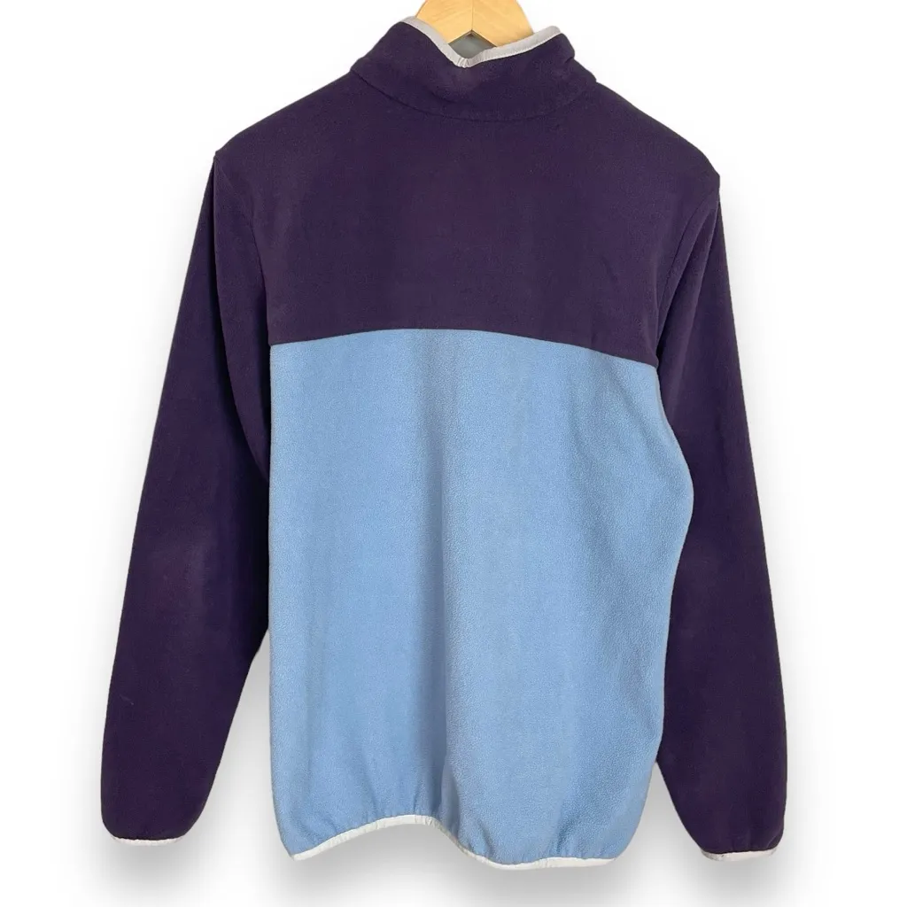 Columbia Sportswear Fleece‎ Pullover Snaps Mountain Side Purple Blue Women Sz XL - Image 2