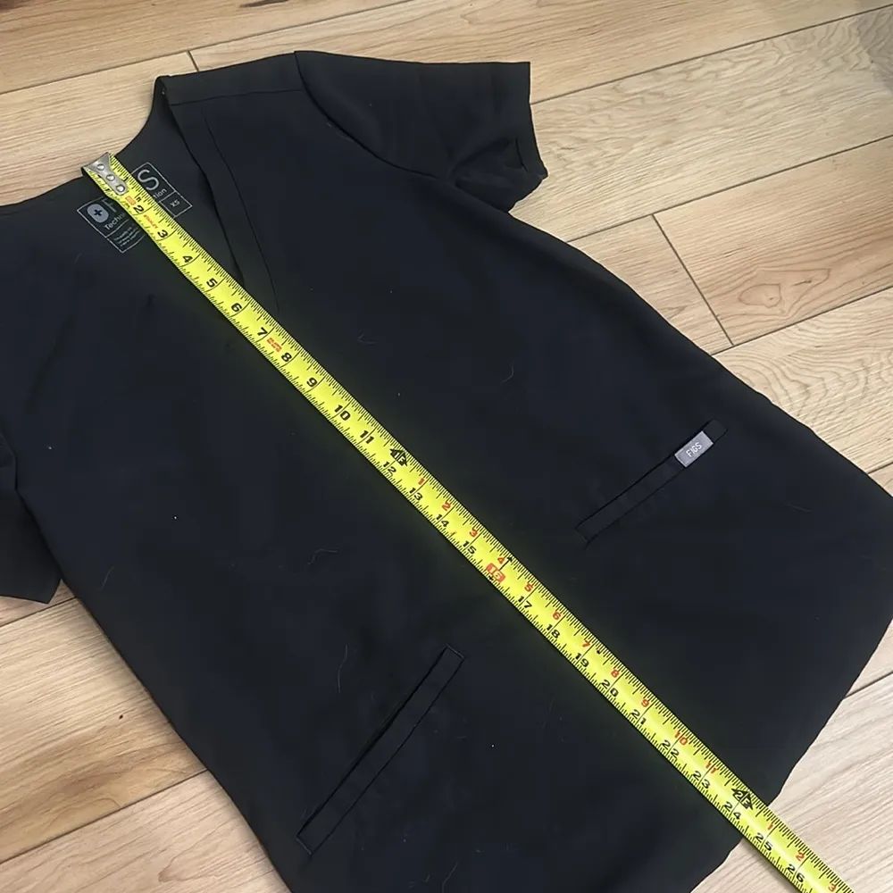 Figs Casma Scrub Top Black XS - Image 7