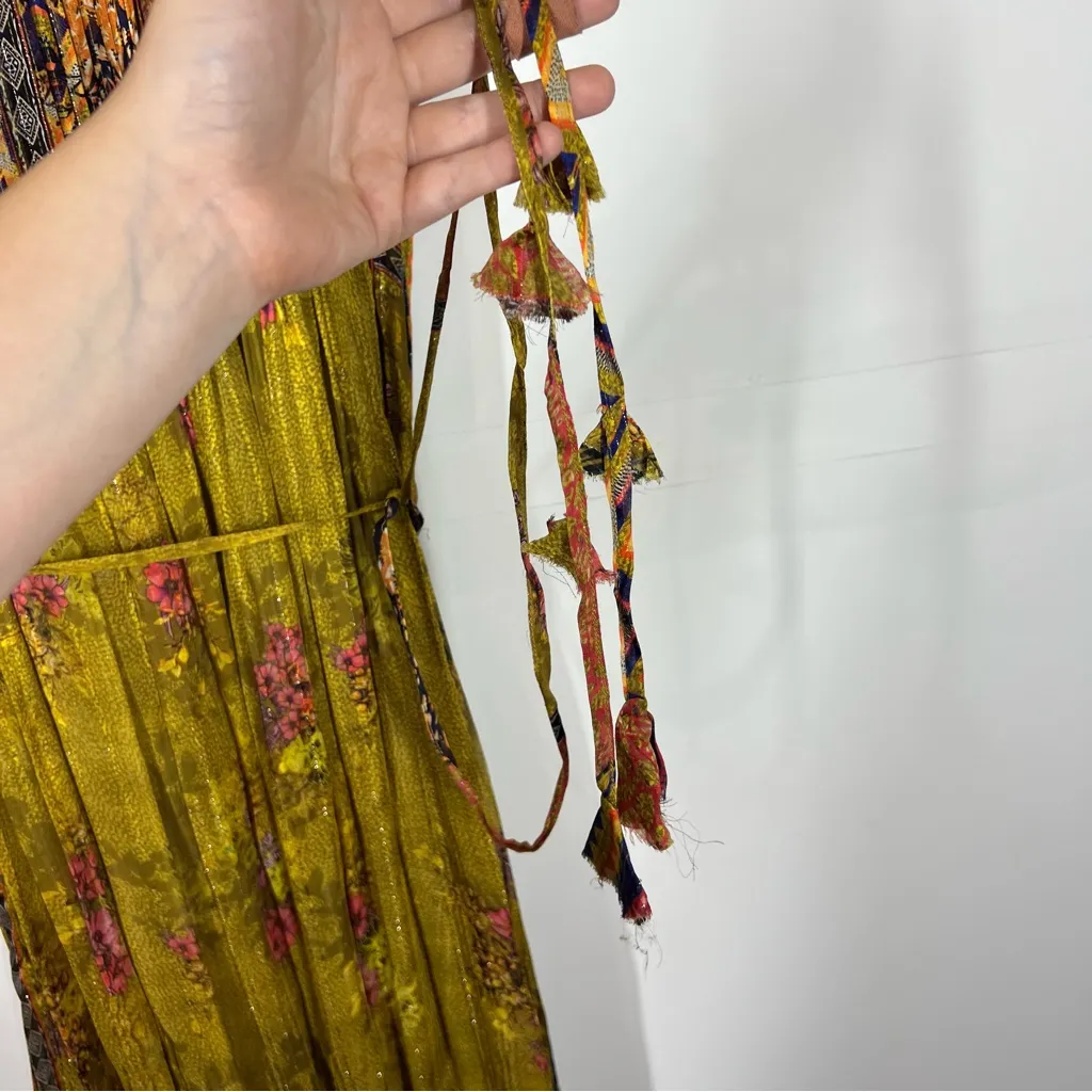 Anthro BHANUNI Citron Embroidered Maxi Dress Size 2X - Image 12