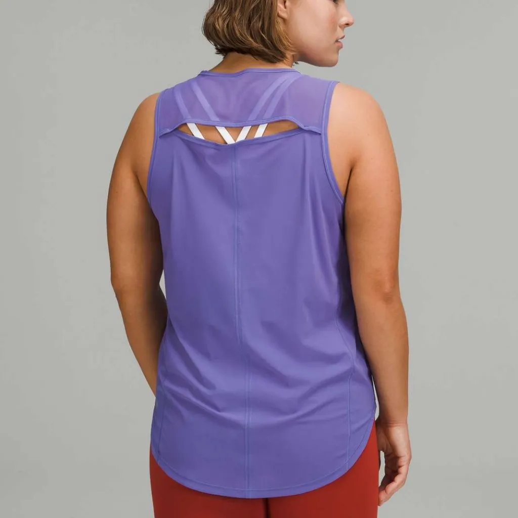 Lululemon Sculpt Tank Top Charged Indigo Purple Size 14 Mesh Lightweight $68 - Image 2