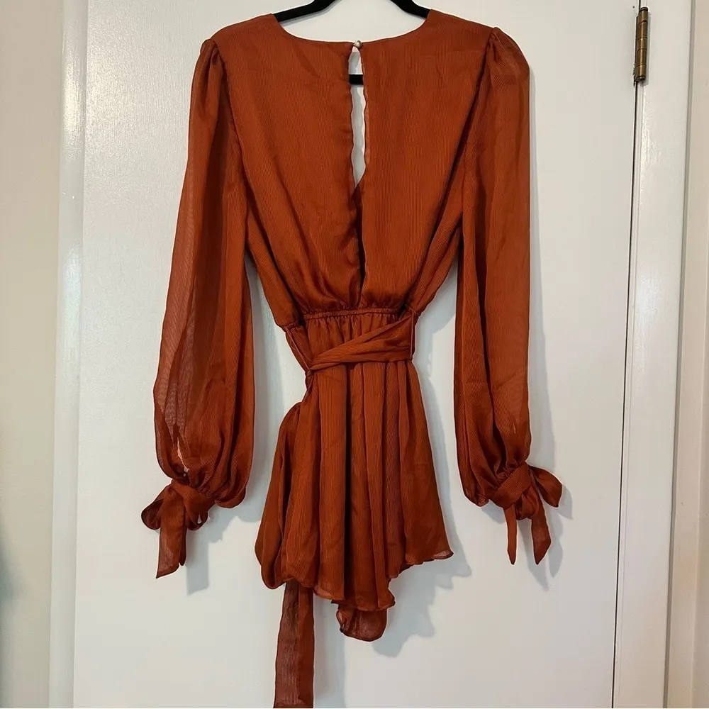 KEEPSAKE The Label Tie Waist V Neck Romper New Size 4 - Image 2