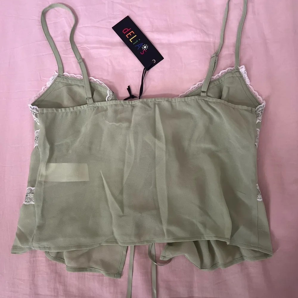 dELiA*s Green Lace Trim Camisole - Image 4