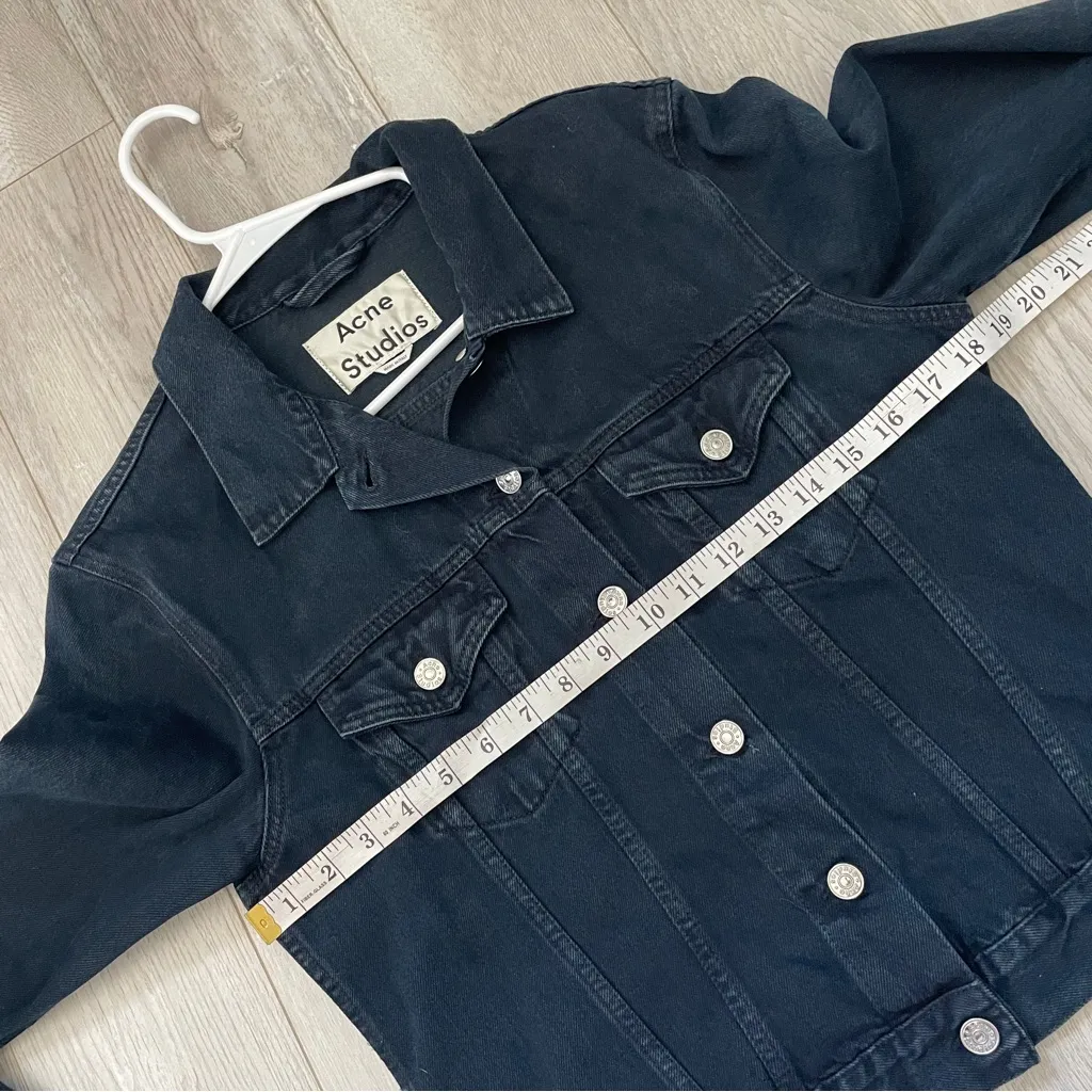 Acne Studios Jacket denim womems Navy Blue (large) classic designer minimalist - Image 3
