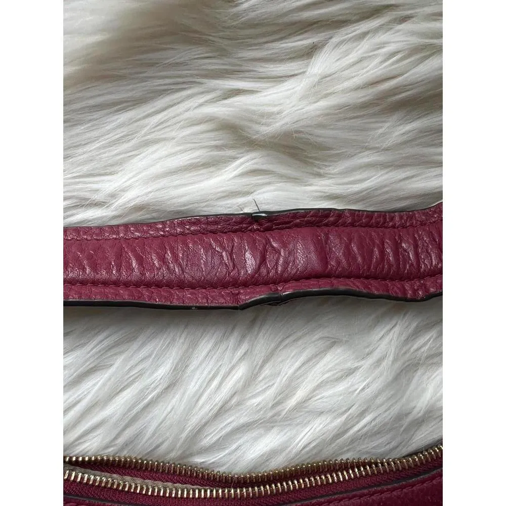 Michael Kors Leather Hobo Bag in Burgundy - Image 2