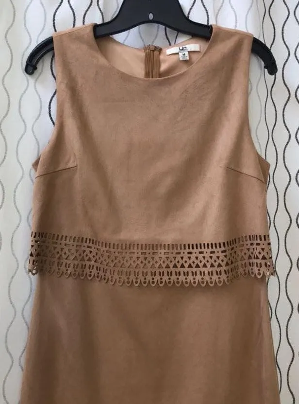 Sleeveless Faux suede Dress - Image 3