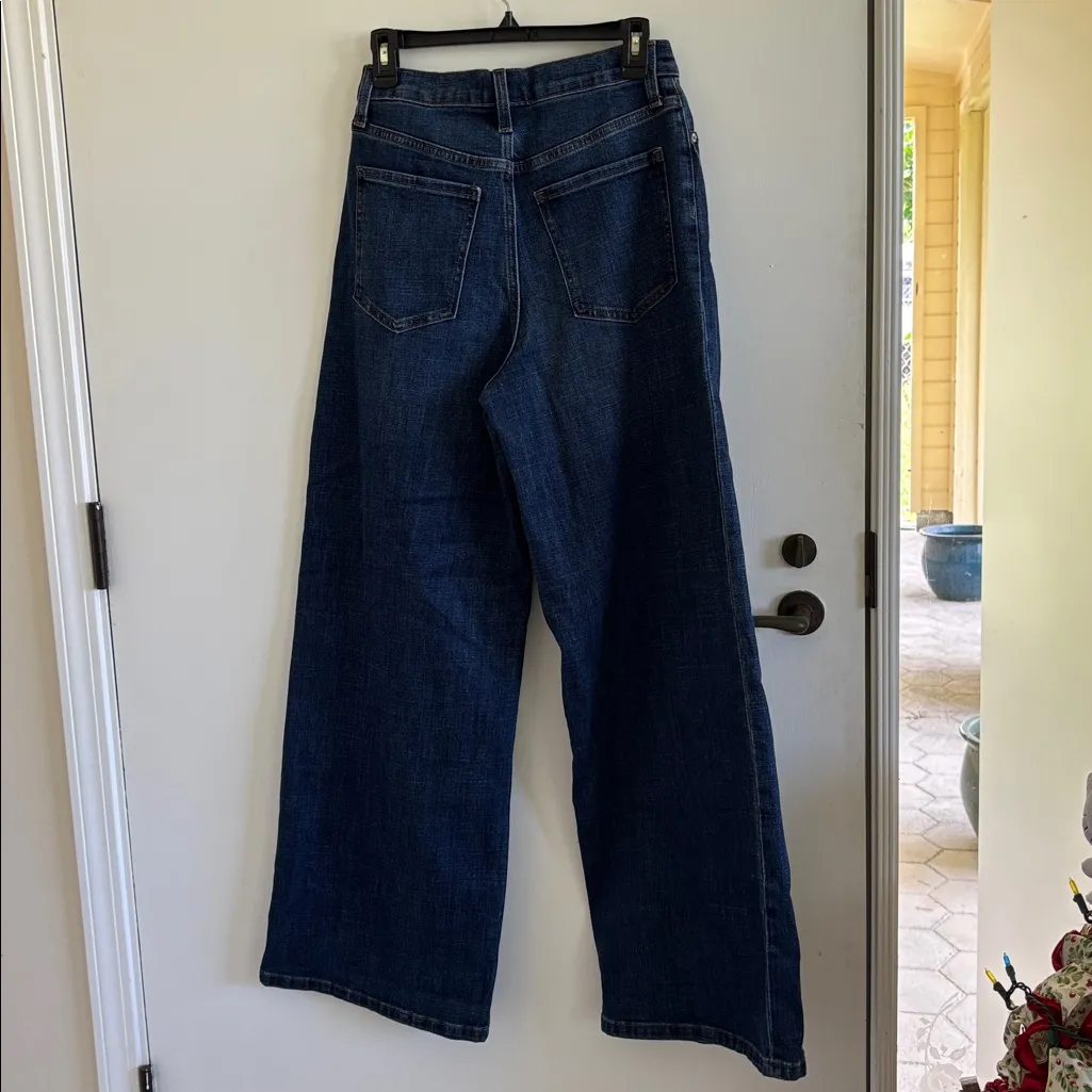 Banana Republic Pleated Wide-Leg Jean NEW NWT size 27/4 - Image 4