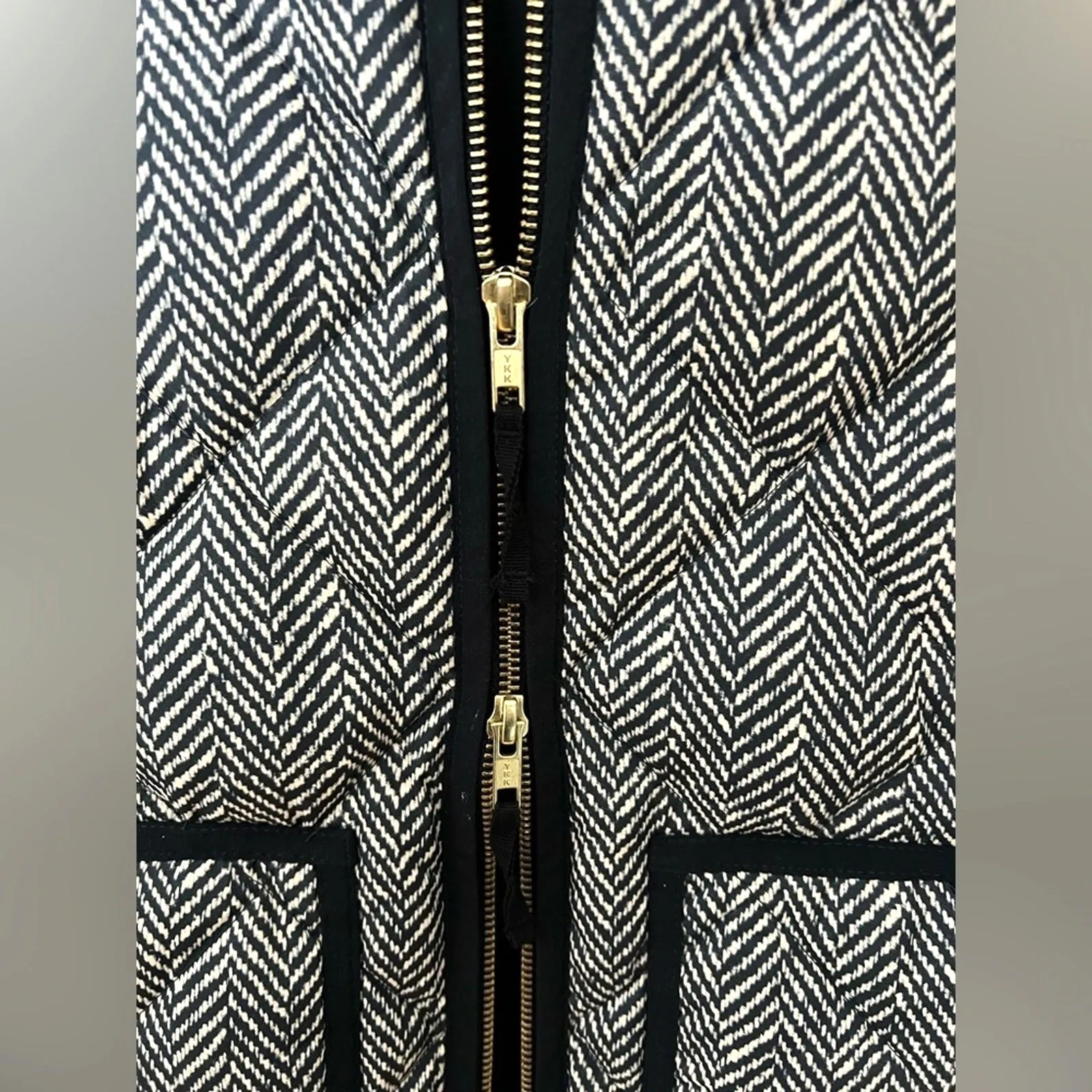 J. Crew Excursion‎ Down Herringbone Puffer Vest XXS (Fits like Small) NWOT - Image 8