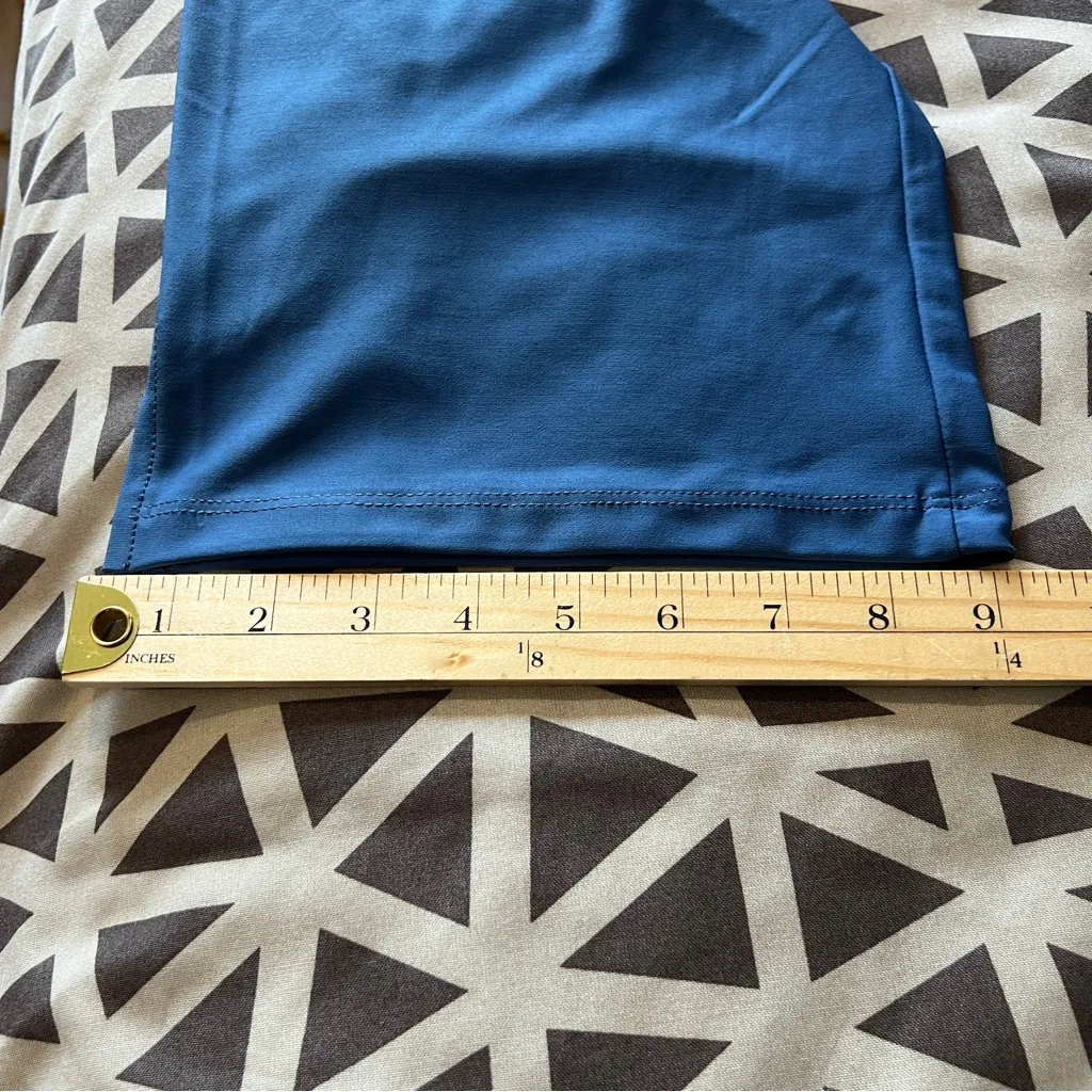 Compli K Womens Size M Blue Stretch Jersey Knit Straight Leg Pant Pull On Size M - Image 13