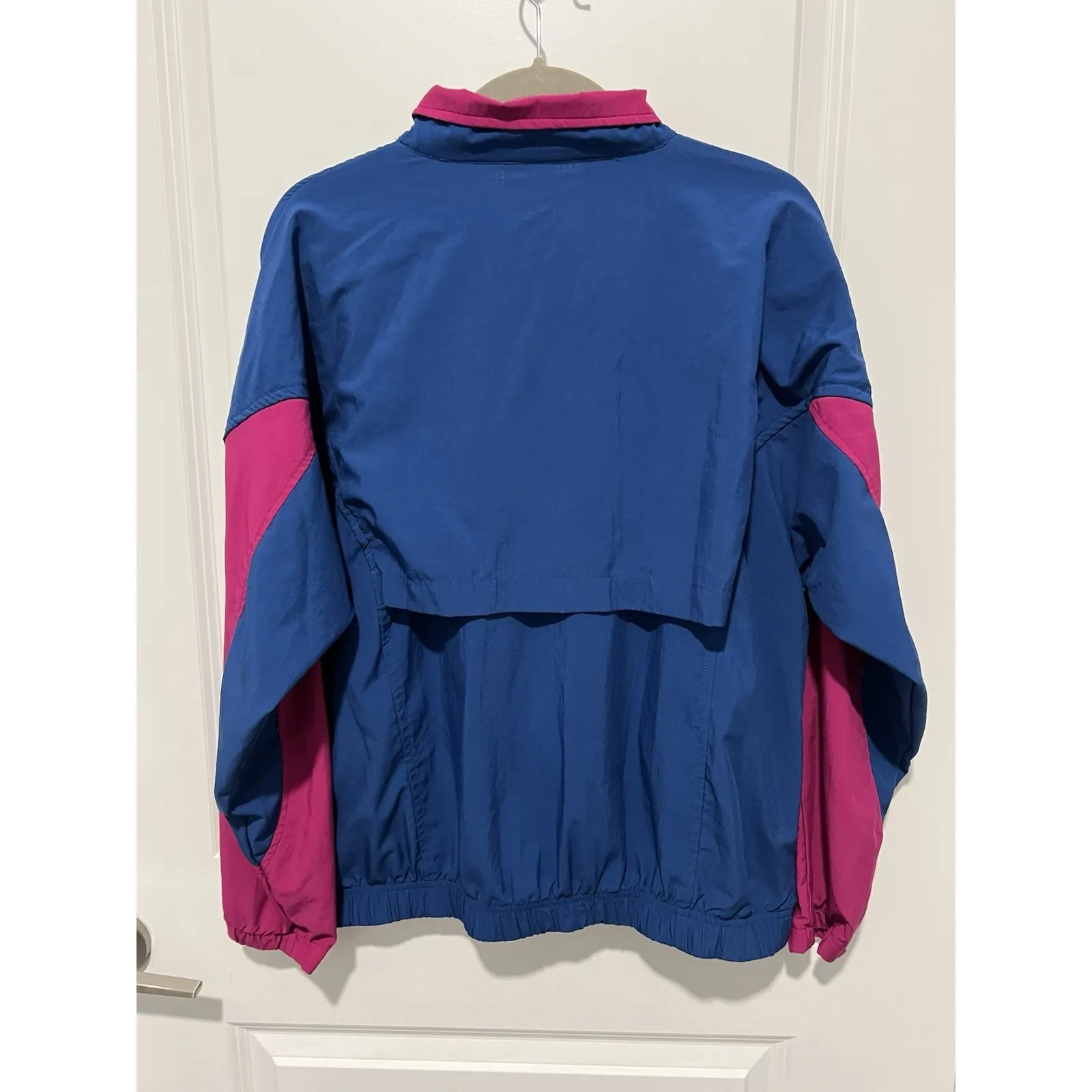 Vintage 90s Reebok Blue/Purple Track‎ Jacket Estimated Size Large - Image 2