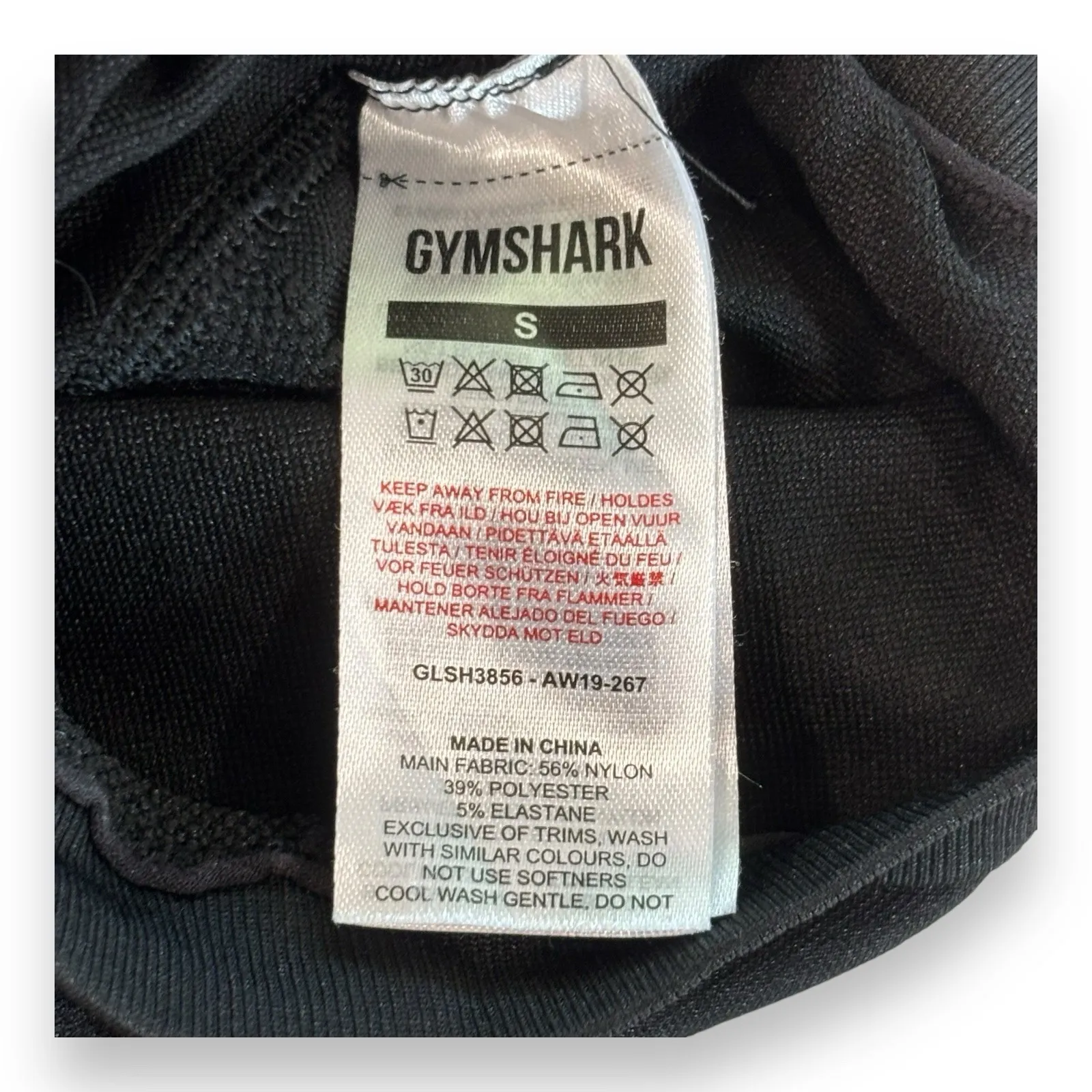 Gymshark Women's Flex Cycling Shorts Light Black Size S Biking Short Small - Image 3