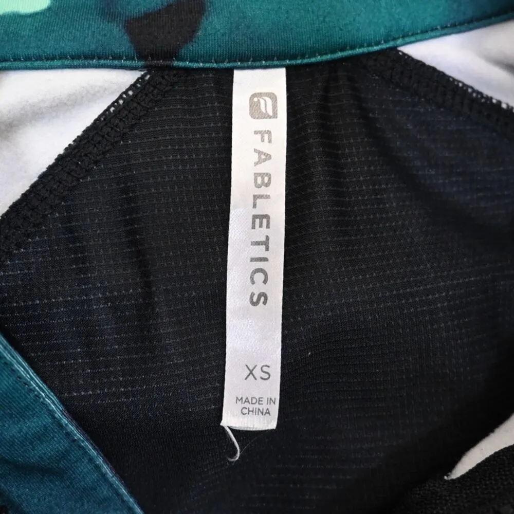 Fabletics Womens XS Jojo Zip Front Jacket in Black/Nocturnal Floral Print - Image 9