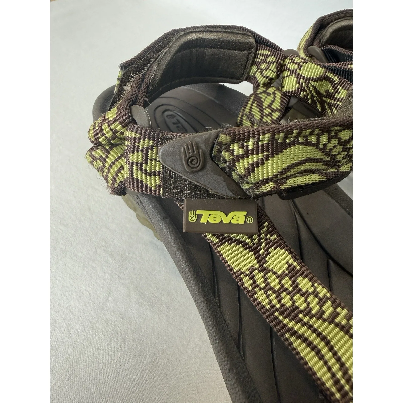 Teva Hiking Sport Water Sandals Women’s Size 7 Brown Hook Loop Strap F3006I - Image 8