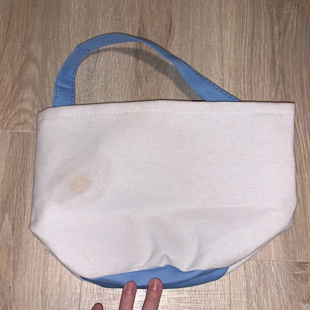 White blue sequined Easter bunny rabbit puff tail Handbag - Image 3