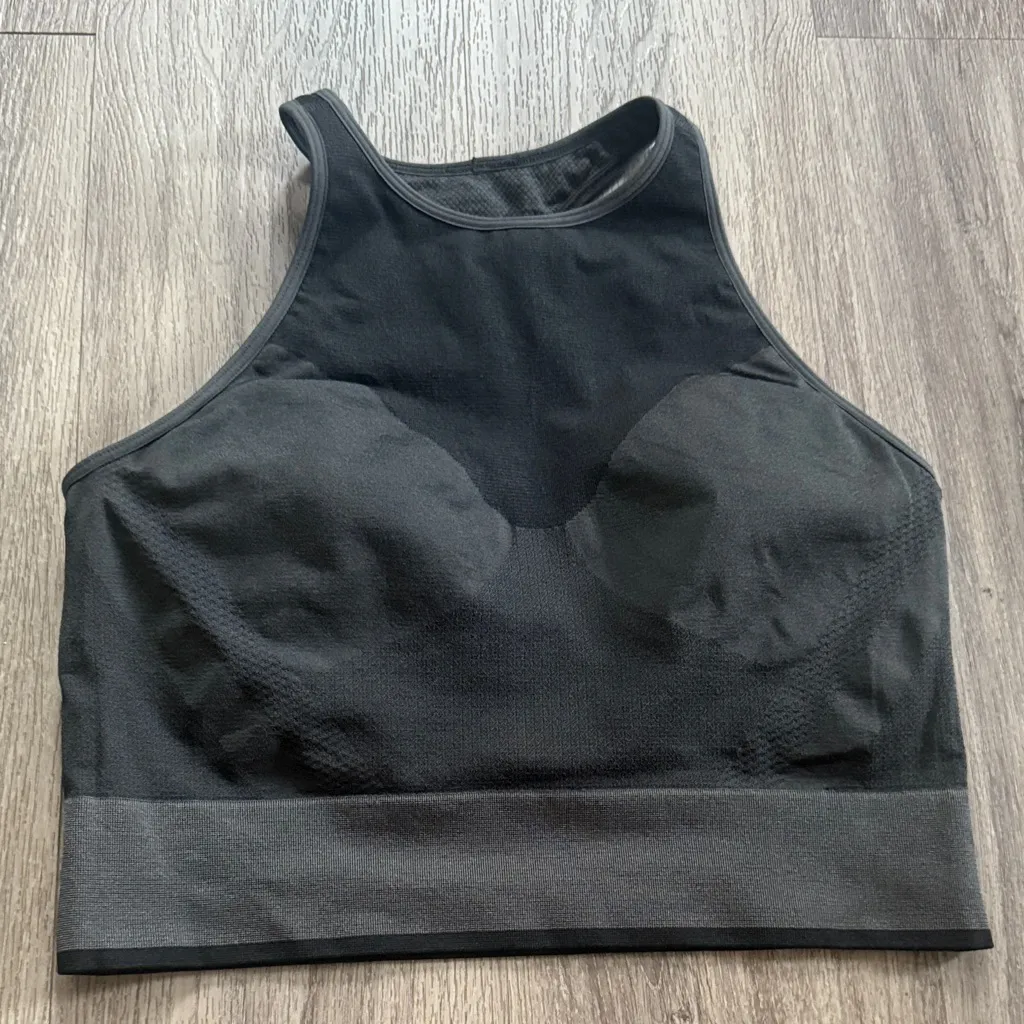 lululemon athletica Black High-Neck Seamless Mesh Supportive Training Tank Top - Image 2
