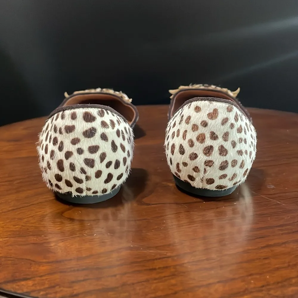 JEFFREY CAMPBELL Face-Jacob Leopard Pony Hair D’Orsay Ballet Flats EUC 7.5 - Image 5