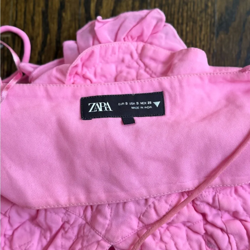 Zara Pink Ruffled Heart Camisole - Image 3