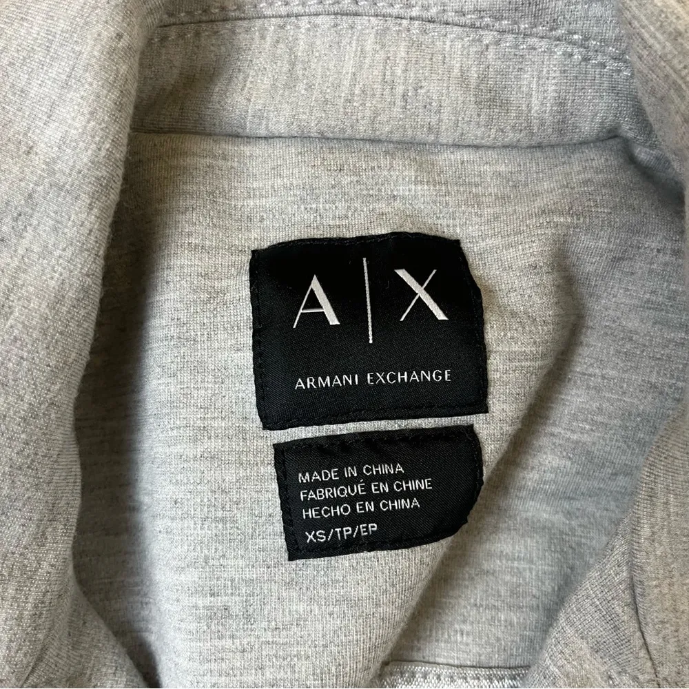 Armani Exchange Grey Asymmetrical Moto Jacket - Image 6