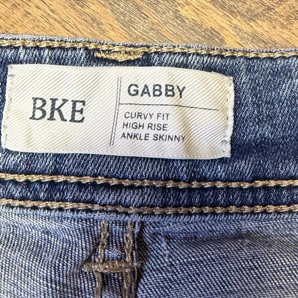 BKE Gabby Jeans Curvy Fit High Rise Ankle Skinny Women's 29 Distressed Stretch - Image 5