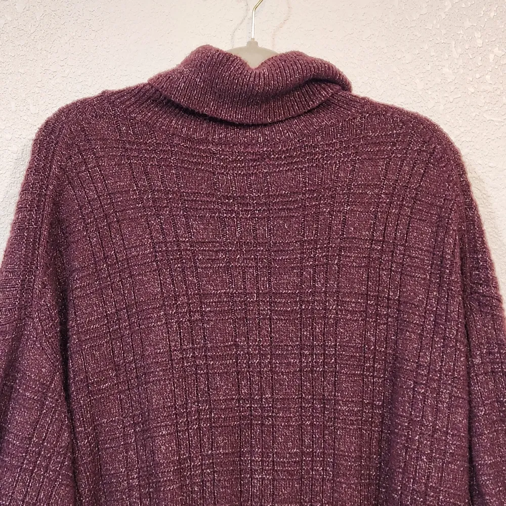 Lucky Brand Women's Long Sleeve Turtleneck Textured Stitch Sweater Sz M - Image 6