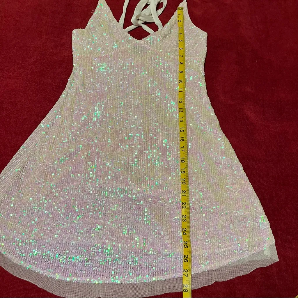 Intimately Free People Gold Rush Sequin Icicle Mini Dress - Image 5