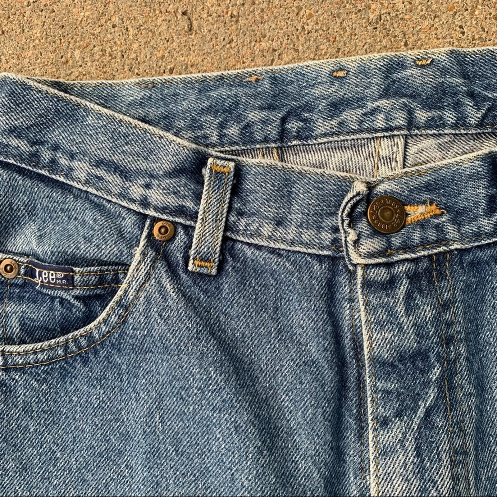 Vintage Lee high rise taper ankle wedgie mom jeans 10L - Image 3