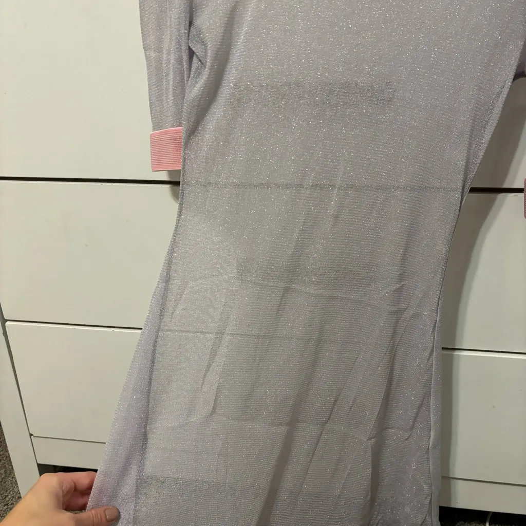 The Ragged Priest Sheer Metallic Dress - Image 6