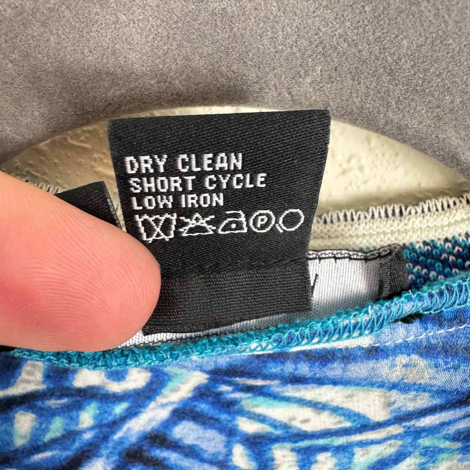 Etcetera Silk Blue White Long Sleeve Blouse 8 - Image 5