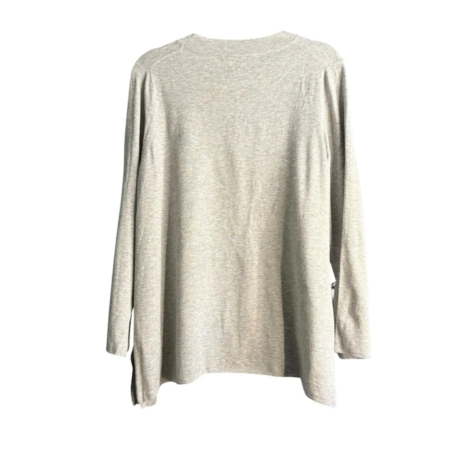 Catherine Malandrino  Gray Knit Top Size M - Image 2