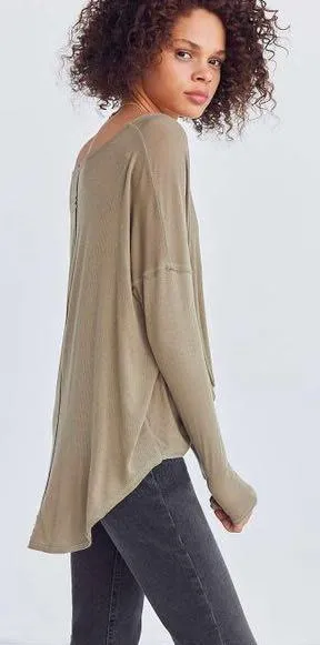 Olive Green Surplice Top - Image 4