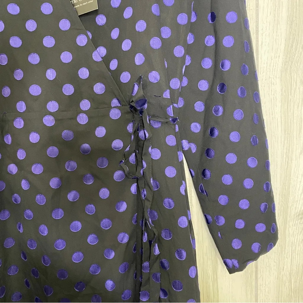 NEW Revolve Privacy Please Misha Polka Dot Wrap Maxi Dress size S Small NWT - Image 9