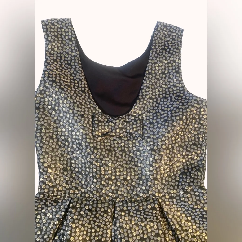 ANTHROPOLOGIE | James Coviello "Josseline" Brocade Metallic Dot Dress XS - Image 7