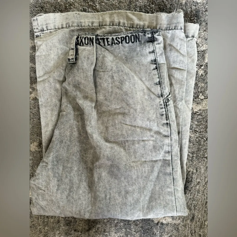 ONE TEASPOON acid wash paperbag waist wide leg jeans - Image 5