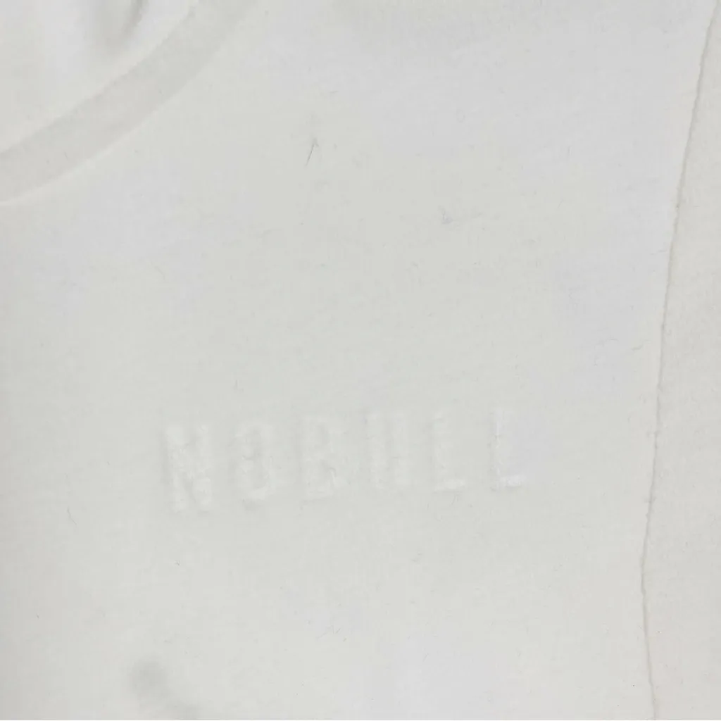 NoBull Cream Zipper Pockets Sleeveless Drawstring Hoodie Sweatshirt, Size Large - Image 7