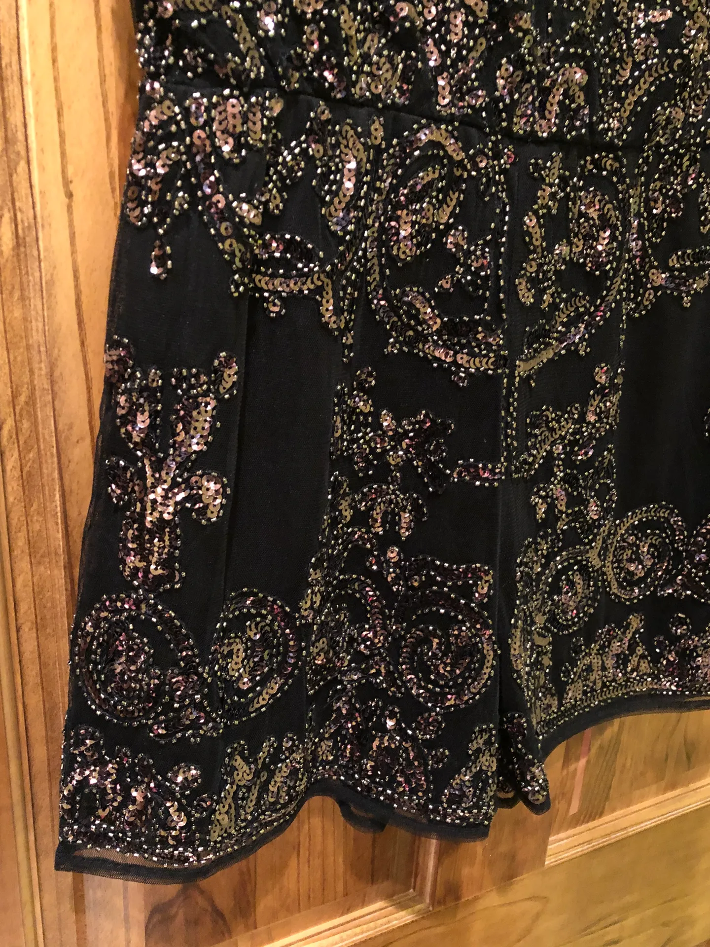 Verty Black Sparkly Romper - Image 5