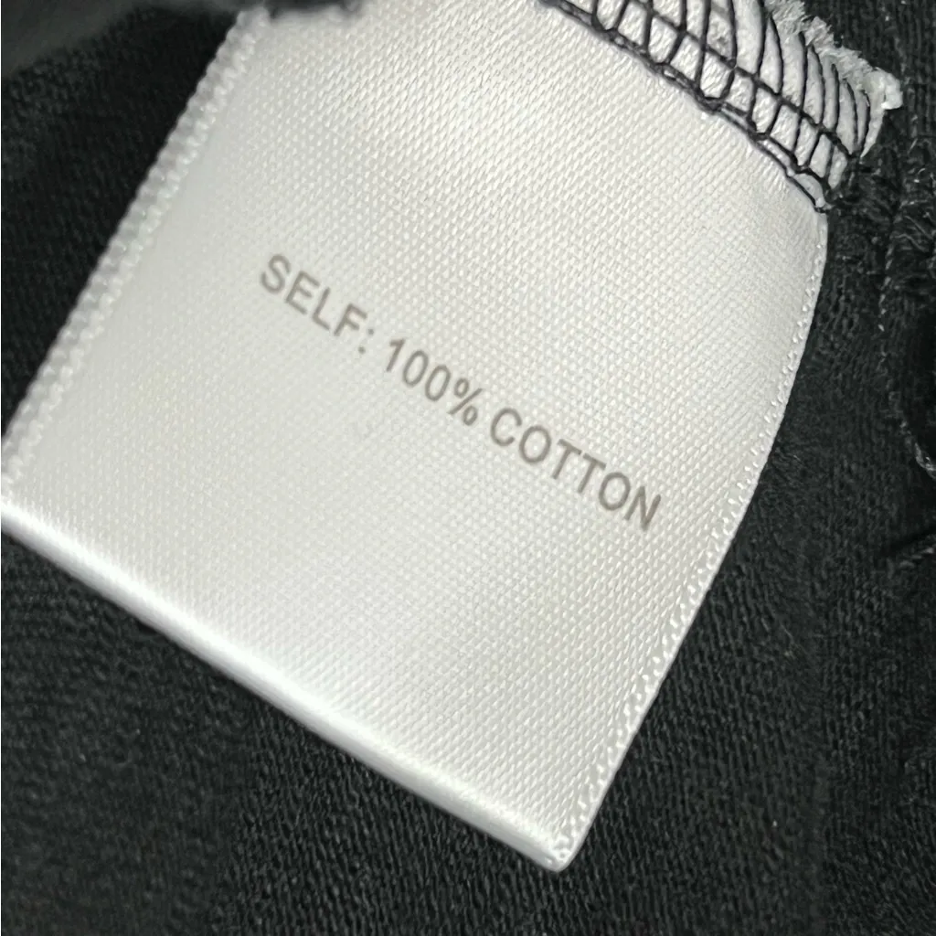 Jane and Delancey M Black Sleeveless Top with white embroidery 100% cotton - Image 3