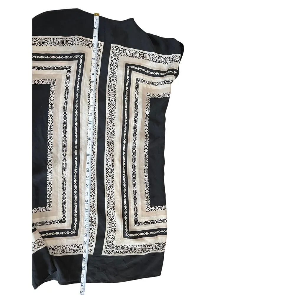 Cynthia Rowley 100% Silk Dress in Washed Black Women Size 6 Breathable Travel - Image 7