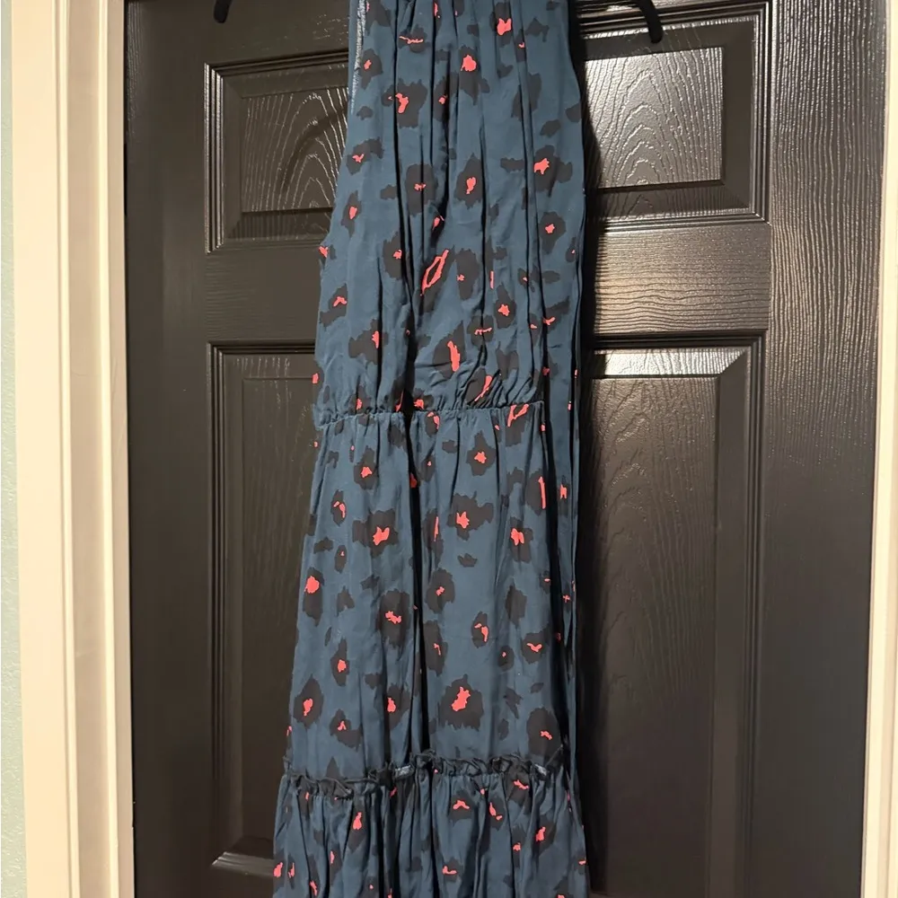 Amazon Women's Navy and Red Midi Dress - Image 4