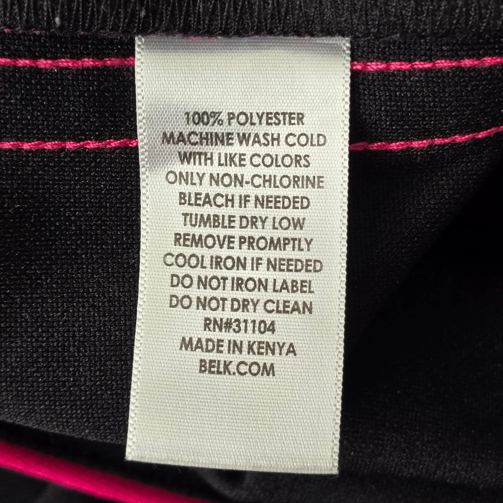 Kim Rogers Petite Black Pink Stripe Trouser Jogger Active Pants Bottoms PS Small - Image 8