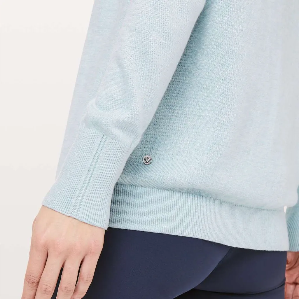 NWT Lululemon Athletica Full Extension Sweater in Heathered Starlight Size 10 - Image 4